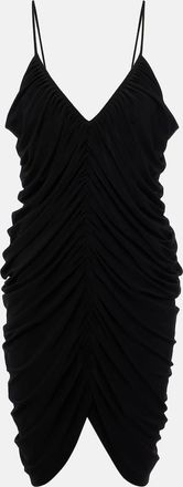 Norma Kamali Diana shirred slip dress