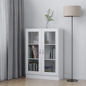 Berkfield Home Vitrine Cabinet White 82.5x30.5x115 cm Engineered Wood