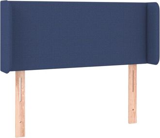 vidaXL Cabecero Con Led De Tela Azul 93x16x78/88 Cm Vidaxl