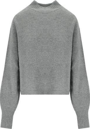 Twinset Turtleneck Trui - Dames - Coltruien - Grijs - M - Wol - Truien & Vesten
