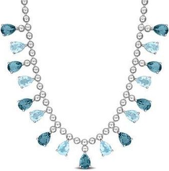 Delmar Sky Blue Topaz & Blue Topaz Necklace at Nordstrom Rack