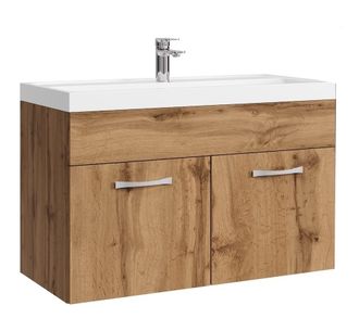 Badplaats Conjunto De Muebles De Ba&ntilde;o Paso 01 80 X 40 Cm - Roble - Mueble