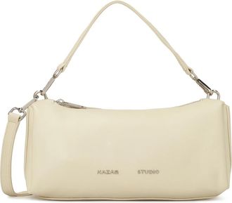 Kazar Verlengde leren handtas met afneembare bandjes - Dames - Handtassen - Beige - ONE Size - Leer - Tassen