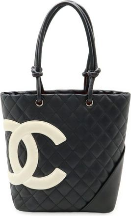 Chanel Cambon Ligne Shoulder Bag Tote Bag (Pre-Owned)