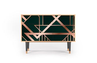 StoryZ Aparador verde 3 cajones y 1 puerta L 115 cm