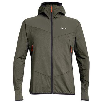 Salewa Agner Hybrid Polarlite Durastretch Fullzip Hoody Fleecejacke f&uuml;r Herren | oliv
