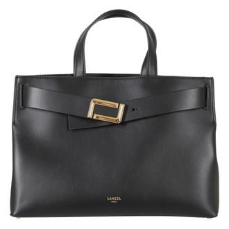 Lancel Ang&egrave;le Carryall M - Dames - Handtassen - Zwart - ONE Size - Leer - Tassen