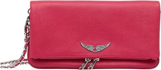 Zadig&Voltaire Bolso Cruzado de Piel Rock - Bags - Mujer - Rosa - ONE SIZE