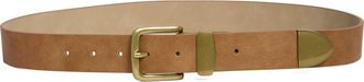 Steve Madden Ripple Faux Leather Belt in Tobacco at Nordstrom Rack, Size X-Large