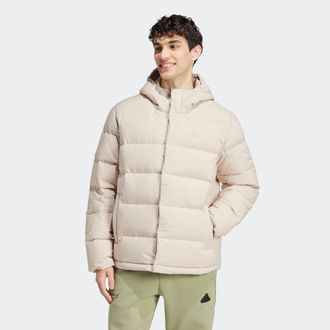 adidas Outdoorjacke ADIDAS SPORTSWEAR HELIONIC HO JKT, Herren, Gr. 4XL, beige (wonder beige, wonder beige), Obermaterial: 100% Polyester. F&uuml;llung: 80% Entend