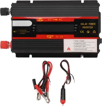 OEM Inversor Solar Para Coche, Inversor Solar Universal De Doble Voltaje 12v 24v-220v Con Pantalla Lcd De 600w