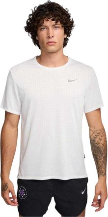 Nike Miler Dri-FIT T-shirt met ronde hals voor heren (Wit)