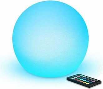 OEM L&aacute;mpara Esf&eacute;rica Led Luminosa De 20 Cm Con Control Remoto Y 16 Colores Rgb Regulables, Luz De Estado De &Aacute;nimo Que Cambia De Color, L&aacute;mpara De Noche Le