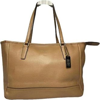 Coach Pre-owned Tote Bag - Dames - Vintage Shopper - Bruin - ONE Size - Leer - Vintage