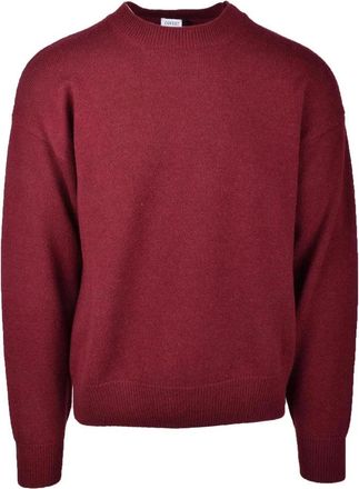 Covert Merino Wool and Cashmere Pullover - Red