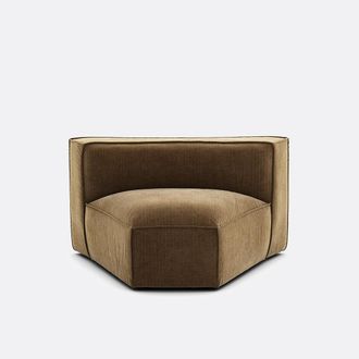 La Redoute Interieurs Modulaire open hoek, vintage ribfluweel, Seven