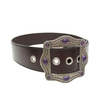 Gucci Pre-owned Leather belts - female - Gucci Vintage - Vintage Belts - Brown - ONE SIZE - Pre-owned