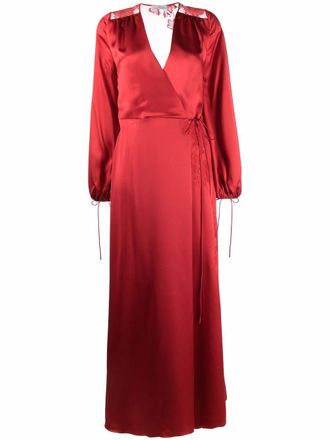 Carine Gilson Sottoveste con dettaglio a fiori - Rosso