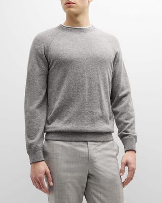 Brunello Cucinelli Mens Cashmere Crewneck Sweater
