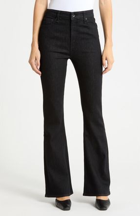 Rag & Bone Casey High Waist Flare Jeans in Black Rinse at Nordstrom Rack, Size 25