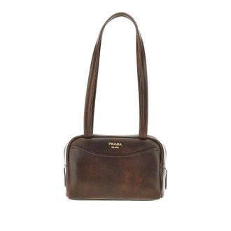 Prada Carry mini leather bowling bag Woman One Size