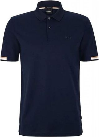 HUGO BOSS Heren, Tops, Blauw, Maat: 3XL Katoen