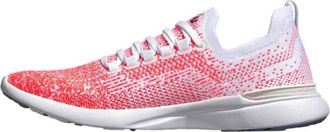 Athletic Propulsion Labs Mens Techloom Breeze Shoes In White/impulse Red/ombre