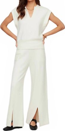 Fifteen Twenty Morgan V Neck Top In Cream