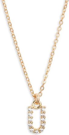 Set & Stones Gemma Initial Necklace in Gold /U at Nordstrom