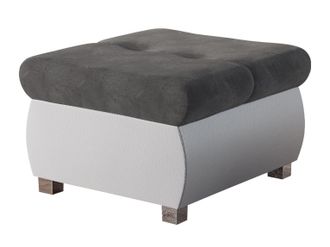 Mirjan24 Reposapi&eacute;s Comfivo 122, Soft 017 + Casablanca 2315, 39x60x60cm, Di&aacute;metro: 0, Cuero Ecol&oacute;gico + Tapiz, Patas: Metal, 0