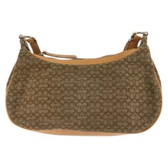 Coach Borsa a spalla Pre-owned Mini in tela signature e pelle - - Pre-owned - Donna - Marrone - ONE SIZE