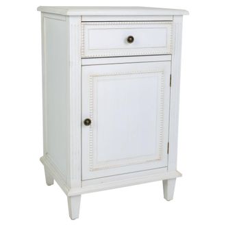 Wanderlust Deco Wanderlust Deco - Mesita De Madera Lacado Blanco 45x36x72