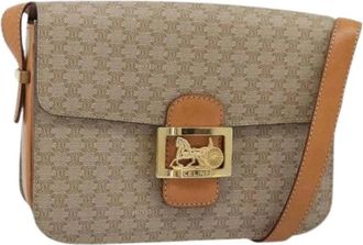 Celine Pre-owned Vintage Schoudertas - Dames - Vintage Schoudertas - Beige - ONE Size - Leer - Vintage