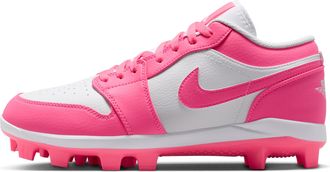 Nike Jordan Mens Jordan 1 Retro MCS Low Baseball Cleats in White | CJ8524-103