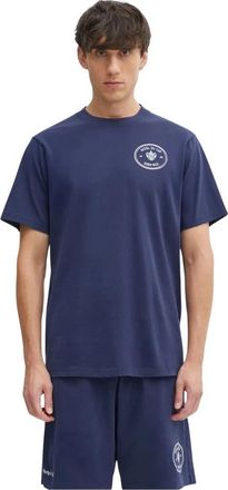 Sporty & Rich Kennedy Crest T-Shirt - unisex - T-shirts - Blauw - S - Katoen - Tops
