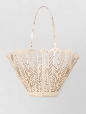 Chlo&eacute; soleil basket bag patent calfskin