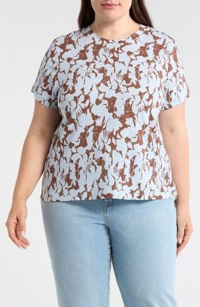 Sanctuary The Perfect T-Shirt in Blue Shadow at Nordstrom, Size 3X