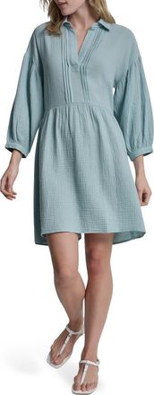 DKNY Cotton Gauze Dress in Mineral at Nordstrom Rack, Size X-Small