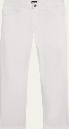 Giorgio Armani Mens 5-Pocket Stretch Cotton Pants