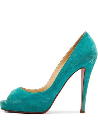 Christian Louboutin Su&egrave;de laarzen - Blauw