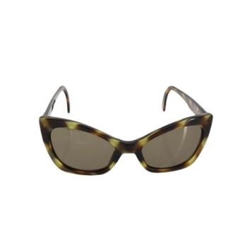 Chanel Pre-owned Accessories, female, Brown, Size: ONE SIZE Pre-owned Logo CC Sunglasses