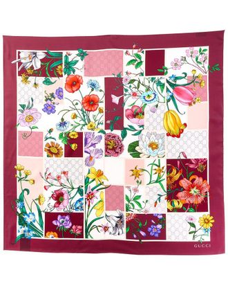 Gucci Printed Silk Twill Carr&eacute;