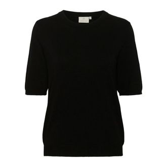 Kaffe Kalizza Short Sleeve Knit Strik - - Knitwear - Donna - Nero - S