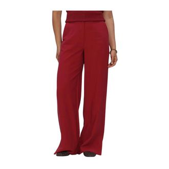 Moss Copenhagen Dames, Broeken, Rood, Maat: XL Viscose