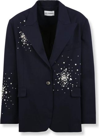 Des_Phemmes Oversized Blazer - Dames - Blazers - Blauw - XS - Jassen