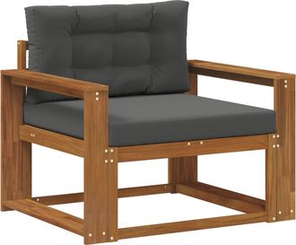 vidaXL Sof&aacute; Intermedio De Exterior Madera De Acacia S&oacute;lida Vidaxl