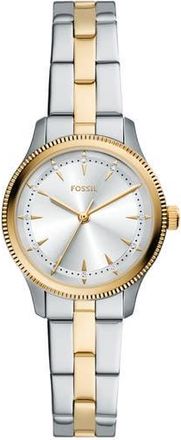 Fossil Brynn Three-Hand Stainless Steel Bracelet Watch, 30mm in Silver at Nordstrom Rack