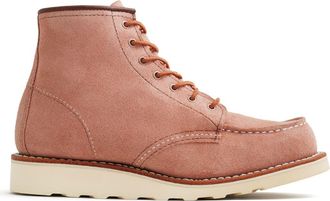 Red Wing Shoes Classic Moc Roughout Leather Boot in Dusty Rose Abilene at Nordstrom, Size 5.5