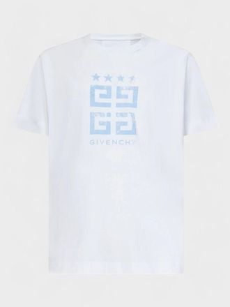 Givenchy Mens 4G Slim-Fit T-shirt White - Size X-Large