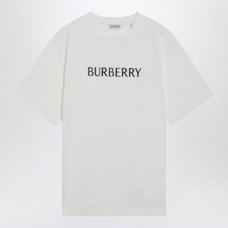 Burberry Wei&szlig;es T-Shirt von Burberry mit Logo-Print